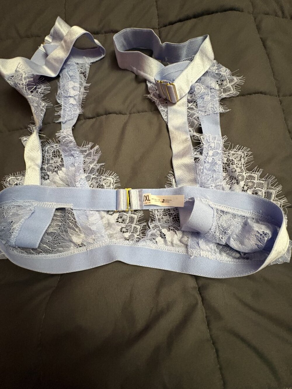 INC Satin Lace Garter Belt w/ Adjustable Straps - Size: L/XL - NWOT - Picture 3 of 13